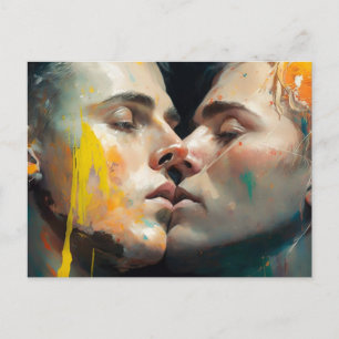 Gay Kiss Postcard