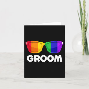 Gay Lesbian Bachelor Party Groom Wedding Tee Lgbt Card