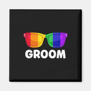Gay Lesbian Bachelor Party Groom Wedding Tee Lgbt Magnet