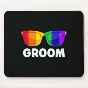 Gay Lesbian Bachelor Party Groom Wedding Tee Lgbt Mouse Mat