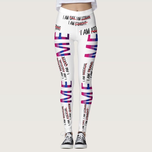 Gay,Lesbian,Bi,Trans,Queer,Asexual I AM ME Legging (Front)