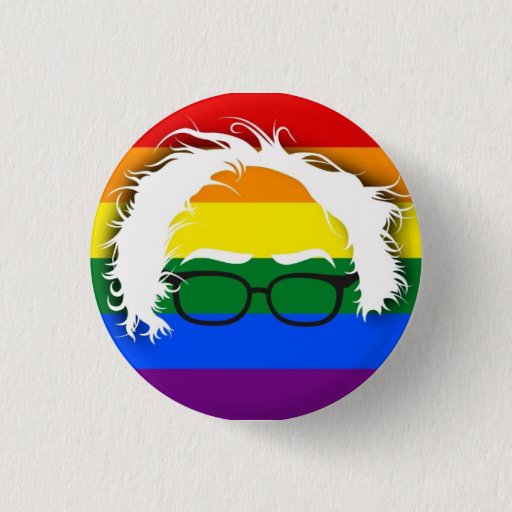 Image of Gay/Lesbian for Bernie Sanders 3 Cm Round Badge