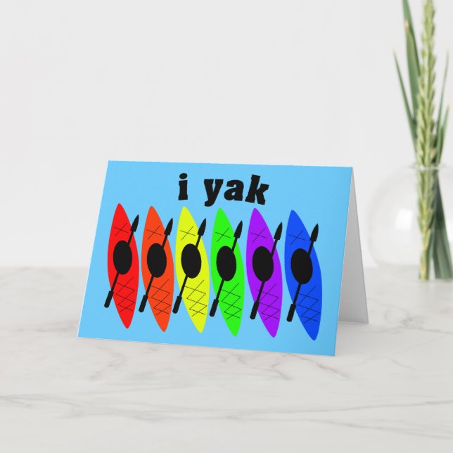 Gay Lesbian Kayaking Greeting Card (Front)