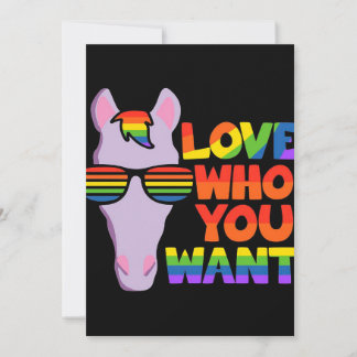 Gay Lesbian LGBT Horse | Lover Gift idea Holiday Card