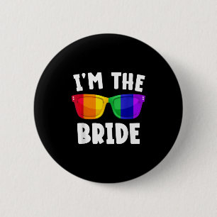 Gay Lesbian Lgbt Wedding Party Bride Tee Bachelore 6 Cm Round Badge