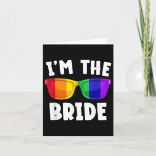 Gay Lesbian Lgbt Wedding Party Bride Tee Bachelore Card