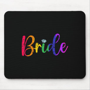 Gay Lesbian Lgbt Wedding Party Bride Tee Bachelore Mouse Mat