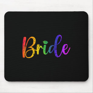 Gay Lesbian Lgbt Wedding Party Bride Tee Bachelore Mouse Mat