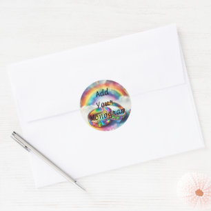 Gay, Lesbian, LGBTQ Rainbow Envelope Seal label