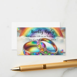 Gay, Lesbian, LGBTQ Wedding Reply Card
