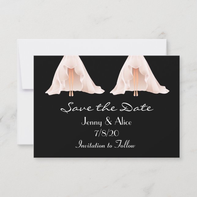 Gay Lesbian Photo Save the Date (Front)