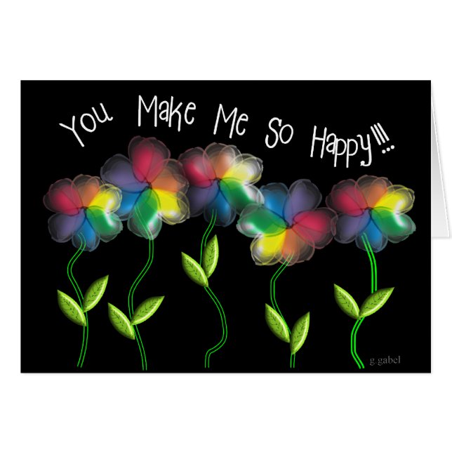 Gay Lesbian Rainbow Flowers (Front Horizontal)