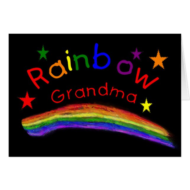 Gay Lesbian "Rainbow Grandma" (Front Horizontal)