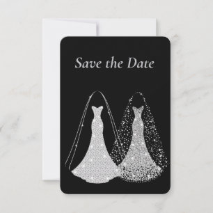 Gay Lesbian Save The Date Card