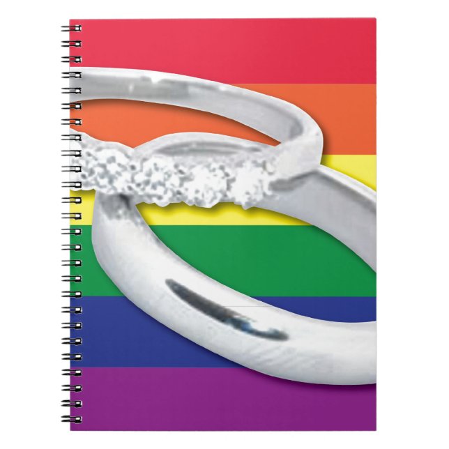 Gay Lesbian Wedding Notebook (Front)