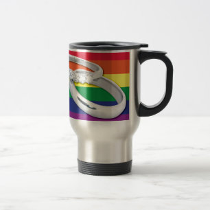Gay Lesbian Wedding Travel Mug