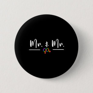 Gay Lgbt Wedding Party For Mr. And Mr. Honeymoon 6 Cm Round Badge
