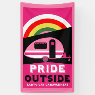 Gay LGBTQ Camping Gifts Banner