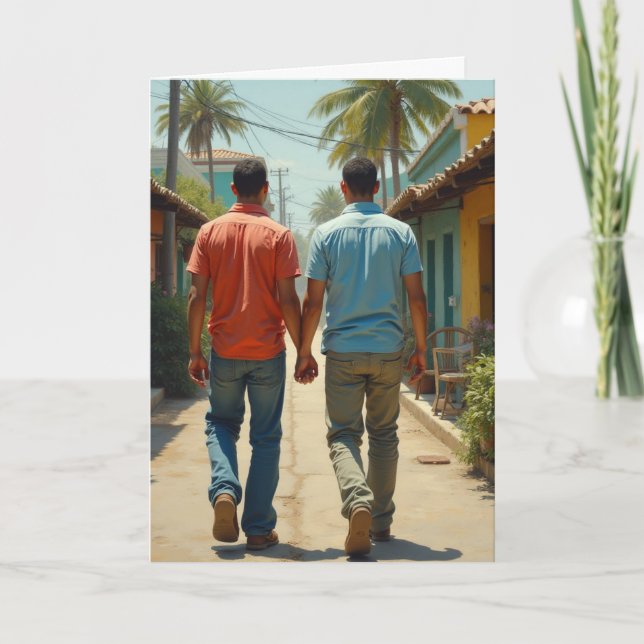 Gay lgbtq last night was magical card (Front)