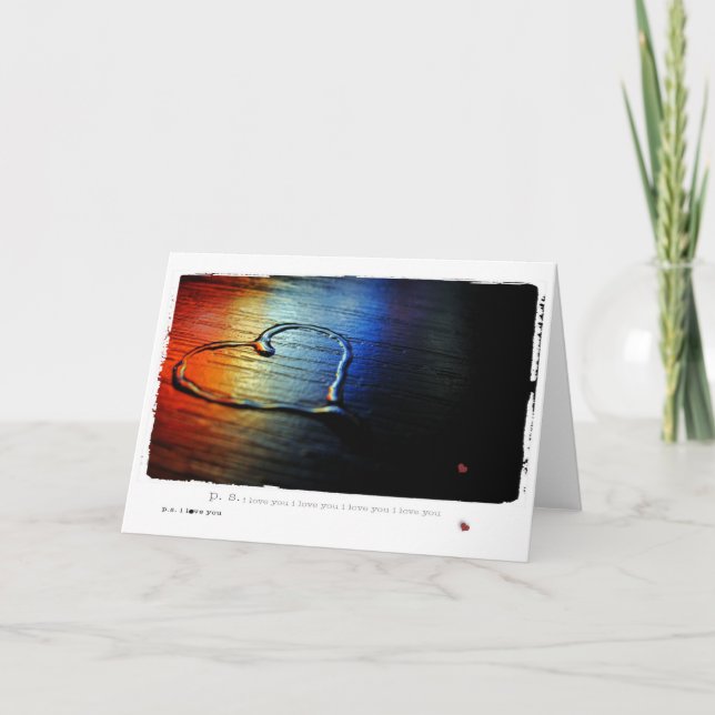 Gay Love Rainbow Holiday Card (Front)