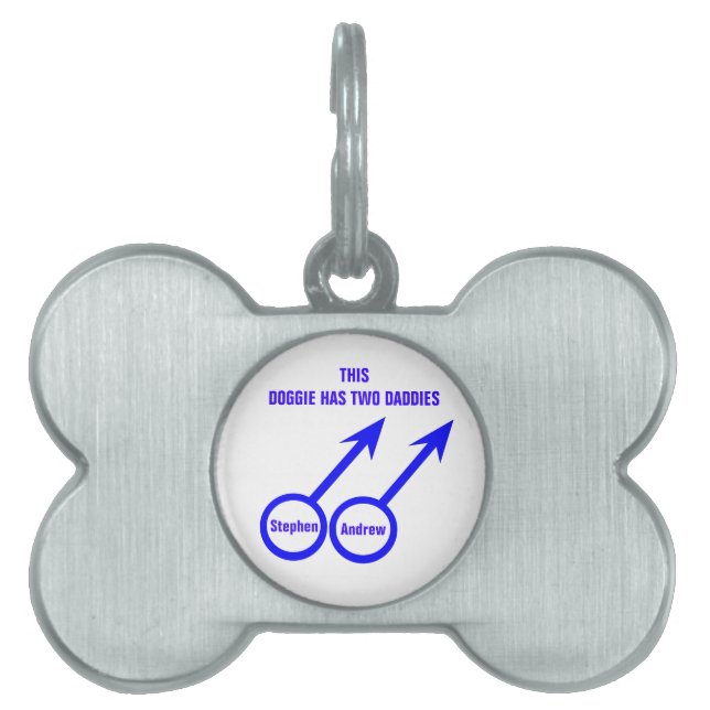 Gay Lovers Custom Pet Tag (Front)