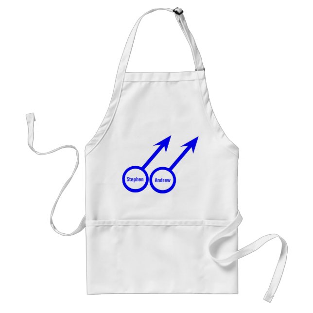 Gay Lovers Customisable Apron (Front)