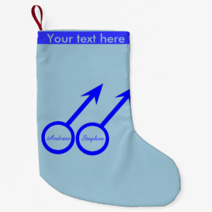 Gay Lovers Customisable Christmas Stocking