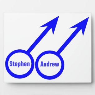 Gay Lovers Customisable Plaque