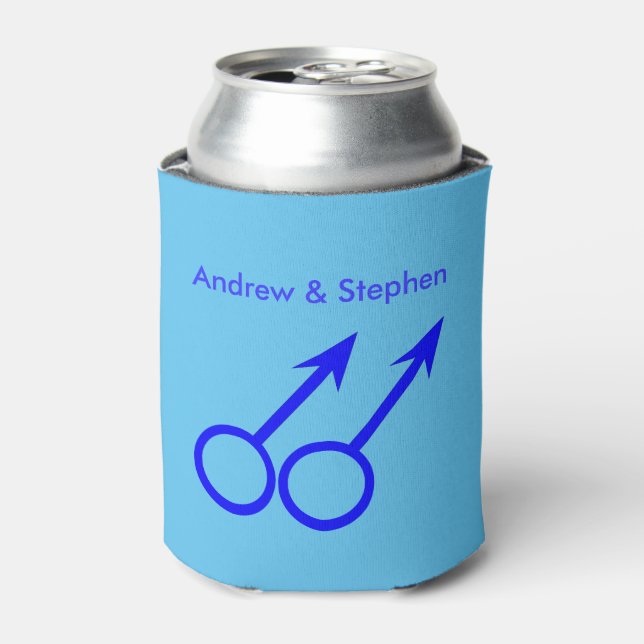 Gay Lovers Personalised Bottle Cooler (Can Front)