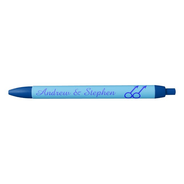 Gay Lovers Personalised Pen (Front)