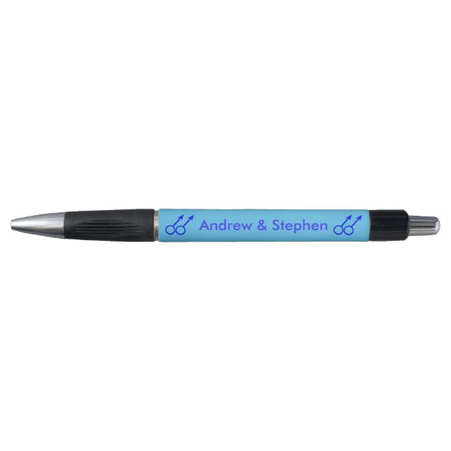 Gay Lovers Personalised Pen (Front)