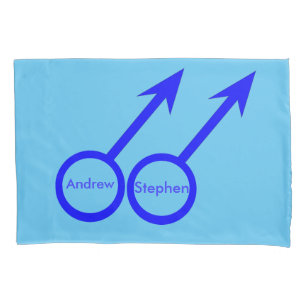 Gay Lovers Personalised Pillowcase