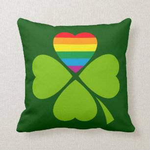 Gay Lucky Clover Cushion