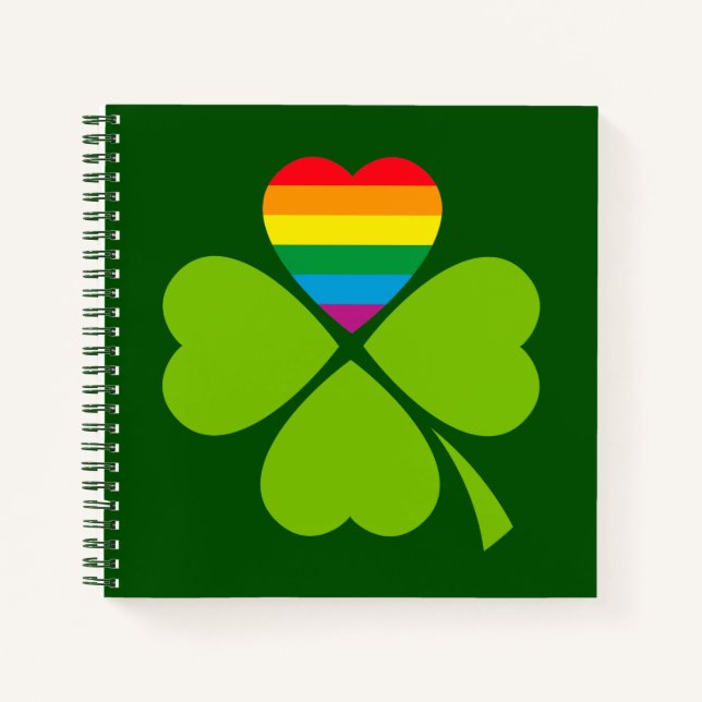 Gay Lucky Clover Notebook (Front)