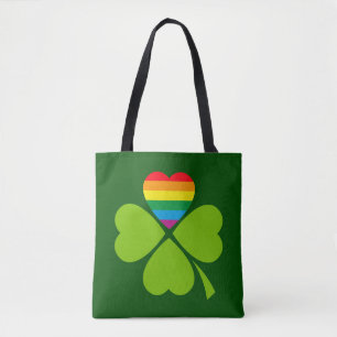 Gay Lucky Clover Tote Bag