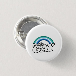 Gay Male and Proud 3 Cm Round Badge