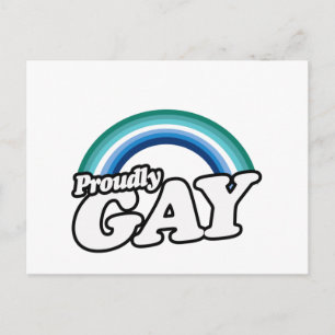 Gay Male and Proud Postcard