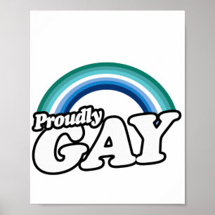 Gay Male and Proud Poster