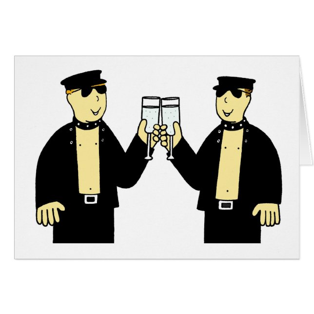 Gay Male Couple Congratulations (Front Horizontal)