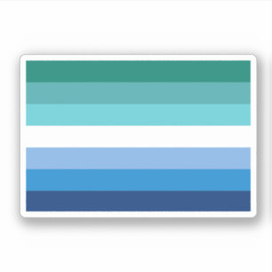 Gay Male Pride Flag (Azure)