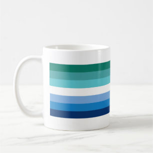 Gay Male Pride Flag (Azure) Coffee Mug