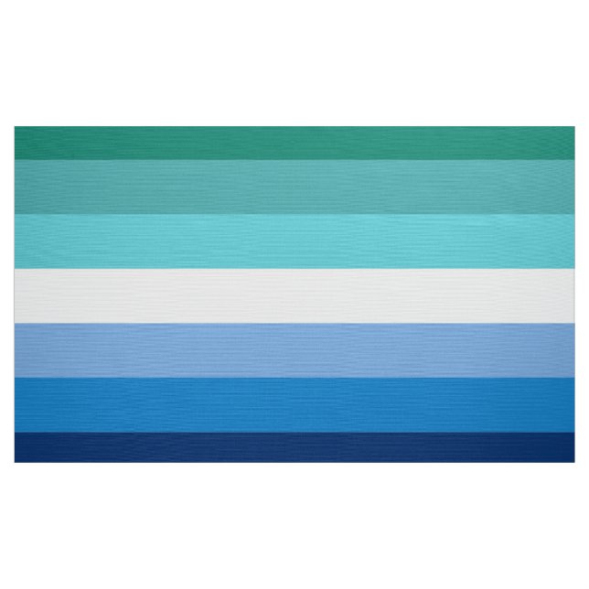 Gay Male Pride Flag (Azure) Fabric (Yard)