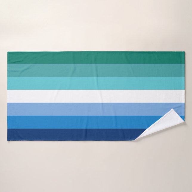 Gay Male Pride Flag Bath Towel (Bath Towel)