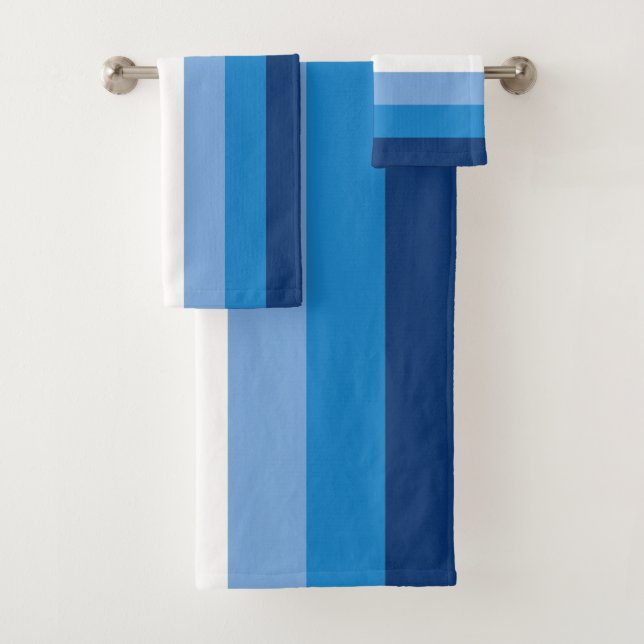 Gay Male Pride Flag Bath Towel Set (Insitu)