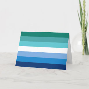 Gay Male Pride Flag Card