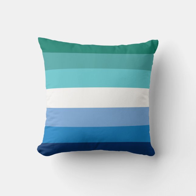 Gay Male Pride Flag Cushion (Front)