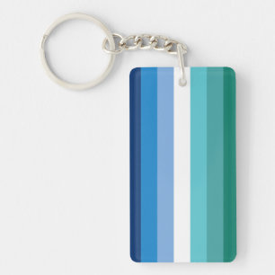 Gay Male Pride Flag Key Ring