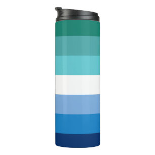 Gay Male Pride Flag Thermal Tumbler