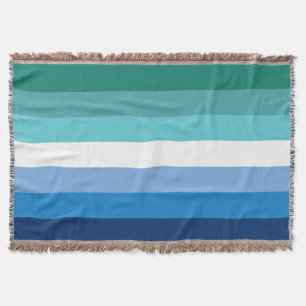 Gay Male Pride Flag Throw Blanket