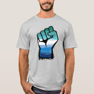 Gay Male Protest Fist T-Shirt